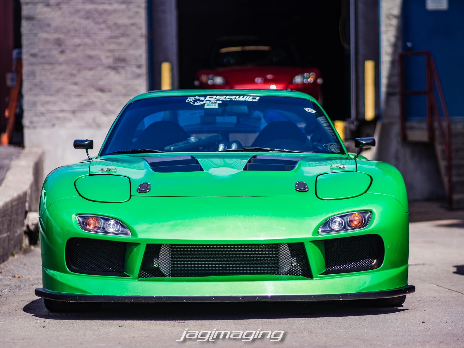 RX7 FD 1994 synergy green Twin turbo 429whp. 
